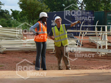 Installation concasseur - Mine d'or au Burkina Faso SEMAFO MANA GOLD MINING