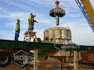 Installation concasseur - Mine d'or au Burkina Faso SEMAFO MANA GOLD MINING