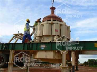 Installation concasseur - Mine d'or au Burkina Faso SEMAFO MANA GOLD MINING