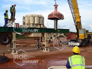 Installation concasseur - Mine d'or au Burkina Faso SEMAFO MANA GOLD MINING