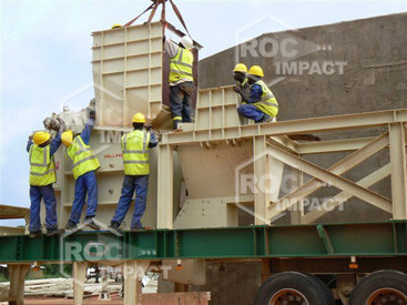 Installation concasseur - Mine d'or au Burkina Faso SEMAFO MANA GOLD MINING
