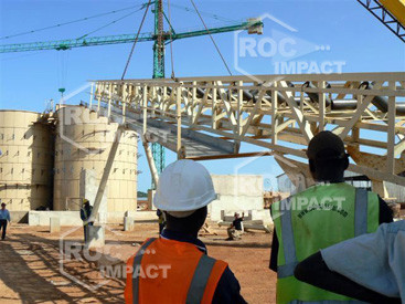 Installation concasseur - Mine d'or au Burkina Faso SEMAFO MANA GOLD MINING