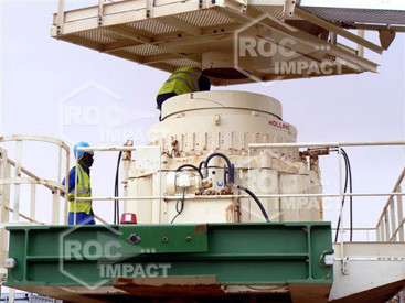 Installation station concassage à la mine d'or en Algérie