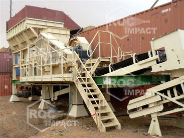 Installation station concassage à la mine d'or en Algérie