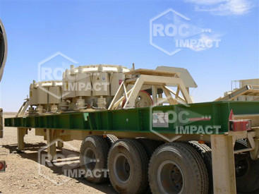 Installation station concassage à la mine d'or en Algérie