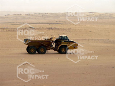 Installation station concassage à la mine d'or en Algérie