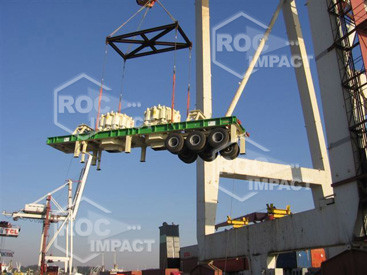 Installation station concassage à la mine d'or en Algérie