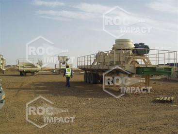Installation station concassage à la mine d'or en Algérie