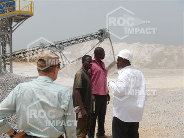 New installation of crushing and screening for the Guinea CONAKRY