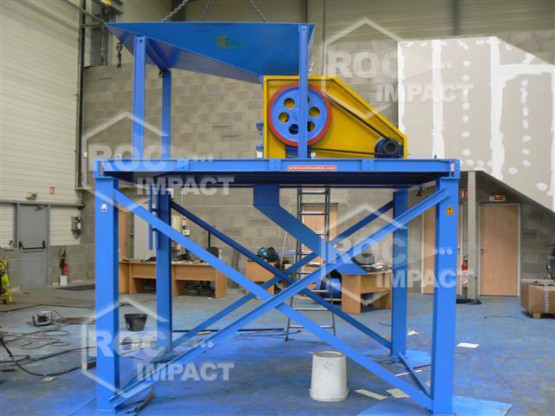 Recyclage de carrelage - Petit débit de concassage