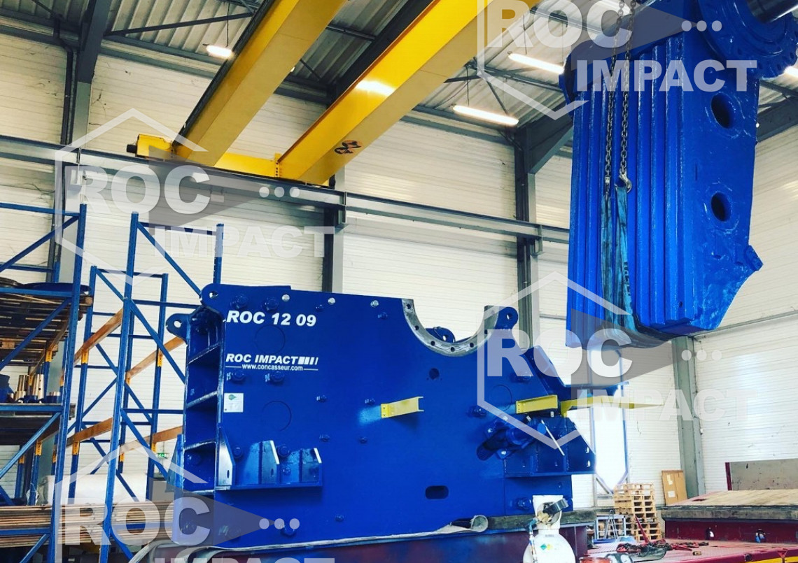 Montage et mise en service d’un concasseur à mâchoire ROC 1209.