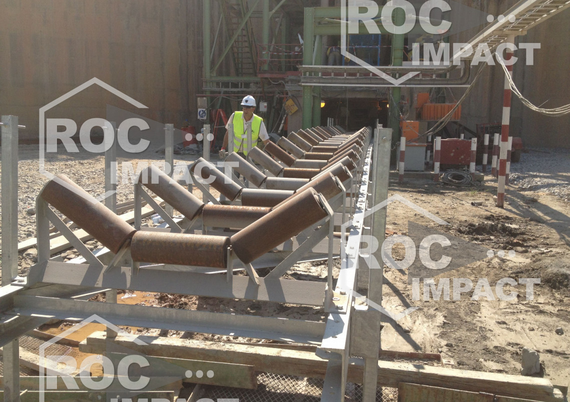 Convoyeur MINING ROC BELT SYSTEME pour une Mine au Mali