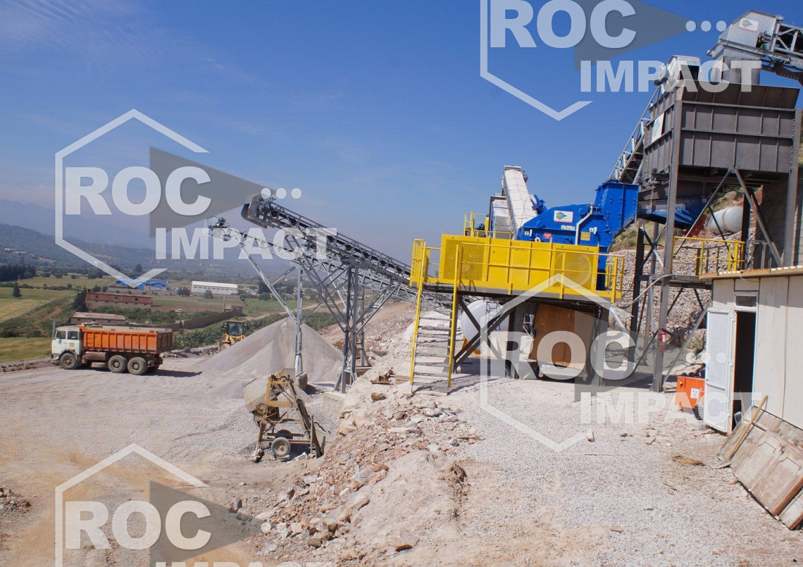 Installation de concassage capacité de 300 t/h de 0/25 mm (destination Algérie)