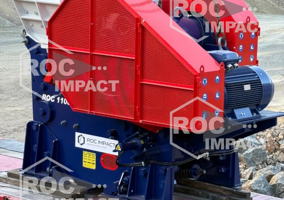 Installation d'un nouveau concasseur a machoire ROC 1108 HYD