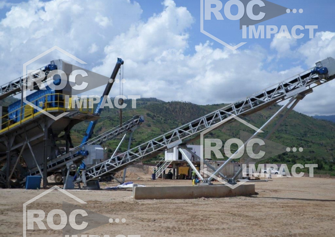 Installation mobile complète 150 t/h au Burundi