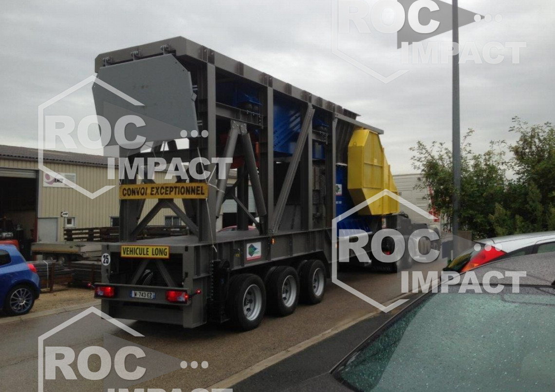 Installation mobile complète «clé en main» totalement réalisée par Roc Impact (Mauritanie)