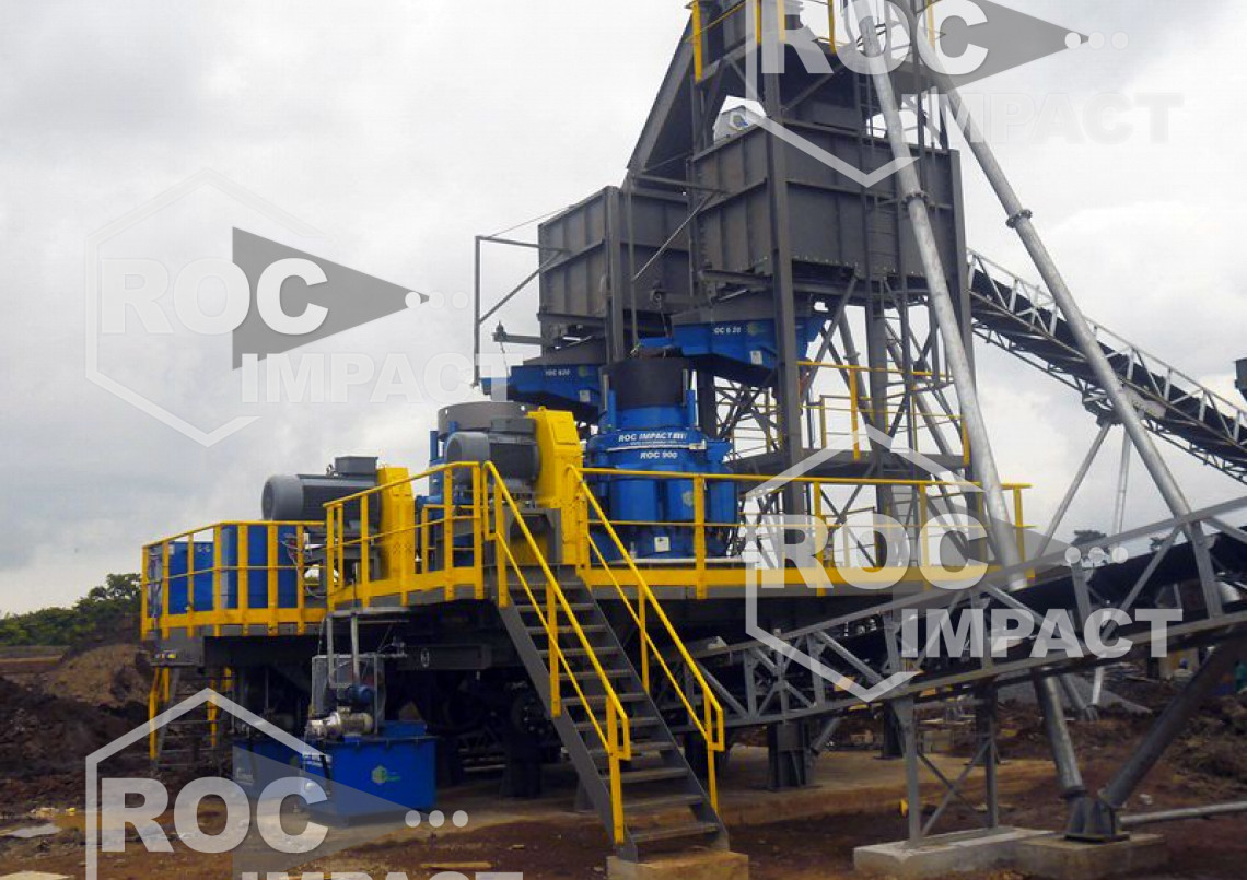 Installation complet mobile de concassage et criblage 200 t/h  (destination Togo)