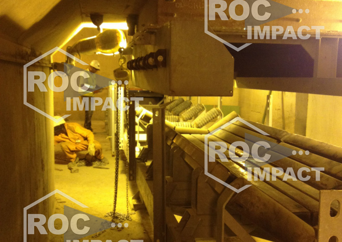 Convoyeur MINING ROC BELT SYSTEME pour une Mine au Mali