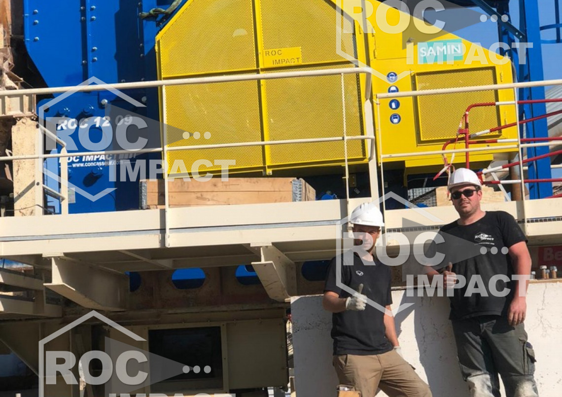 Montage et mise en service d’un concasseur à mâchoire ROC 1209.