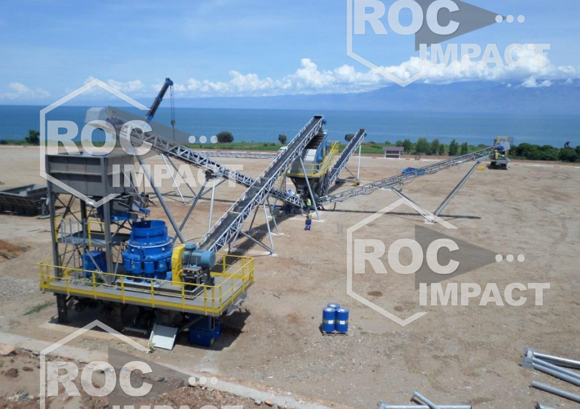Installation mobile complète 150 t/h au Burundi