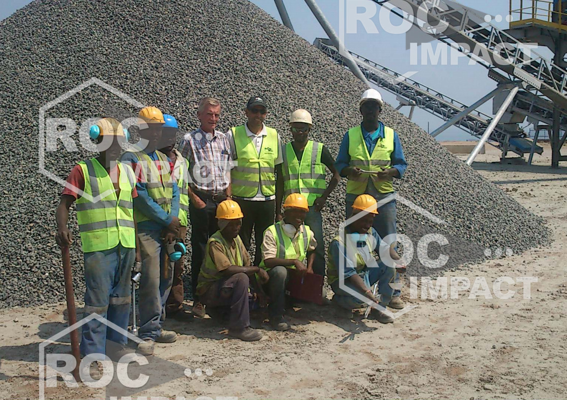 Installation mobile complète 150 t/h au Burundi