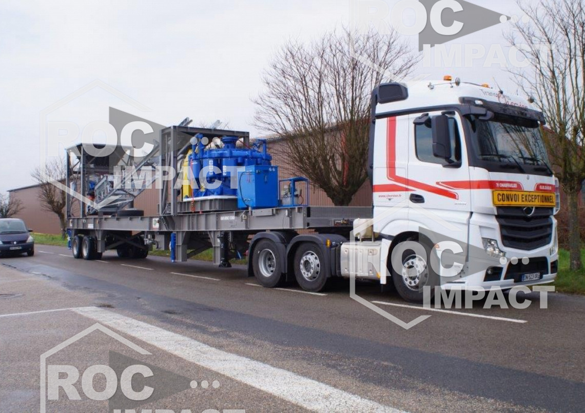 Installation mobile sur pneus complète pour le Suriname