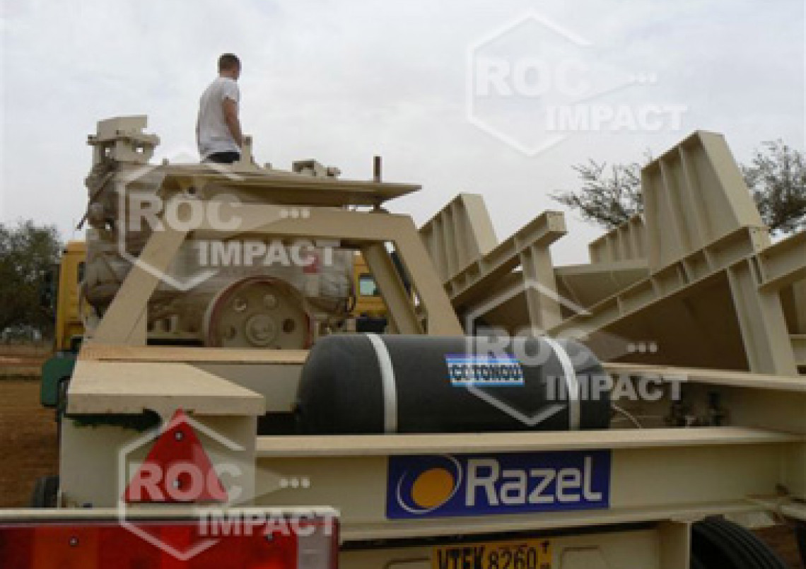 Installation concasseur au Niger - Entreprise Razel