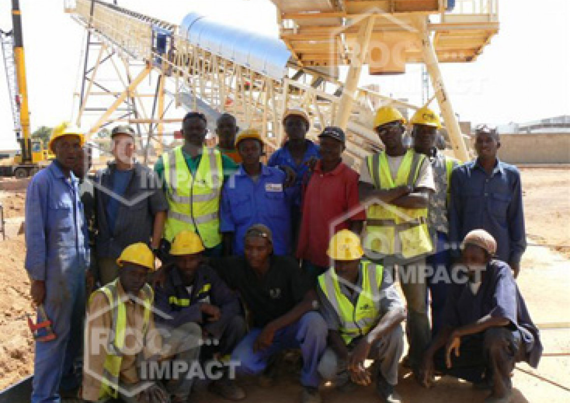 Installation concasseur - Mine d'or au Burkina Faso SEMAFO MANA GOLD MINING