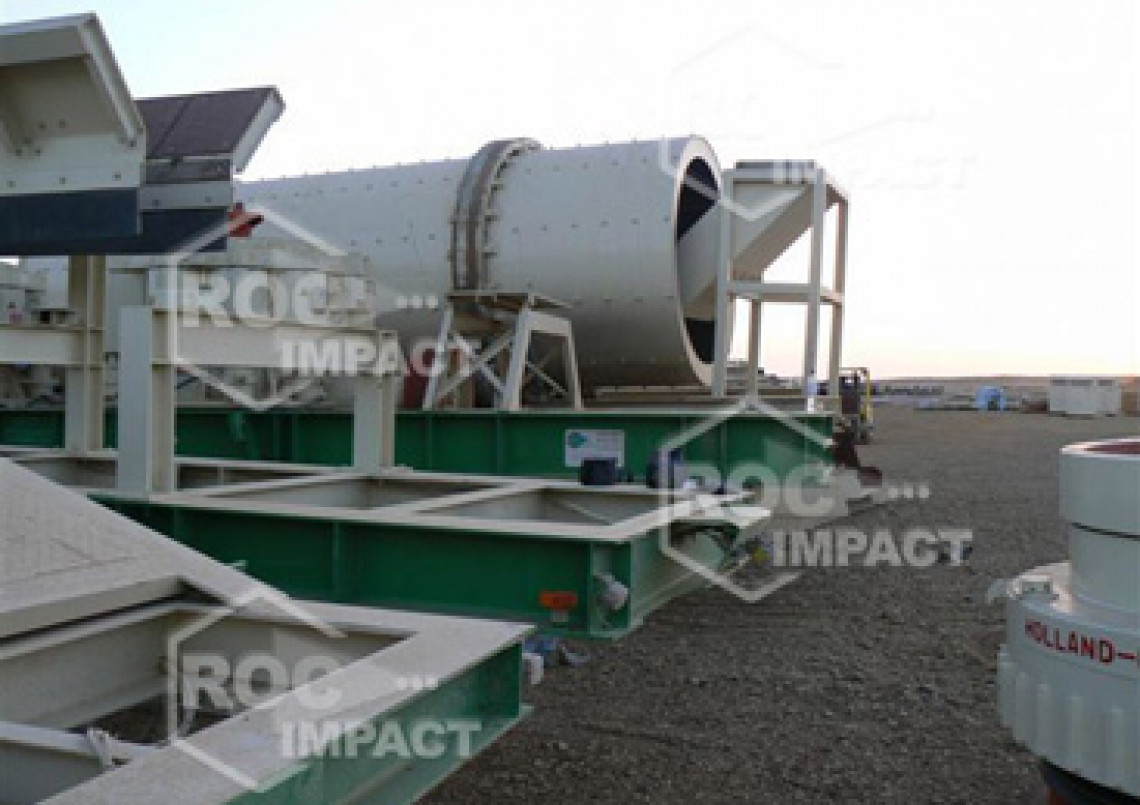 Installation station concassage à la mine d'or en Algérie