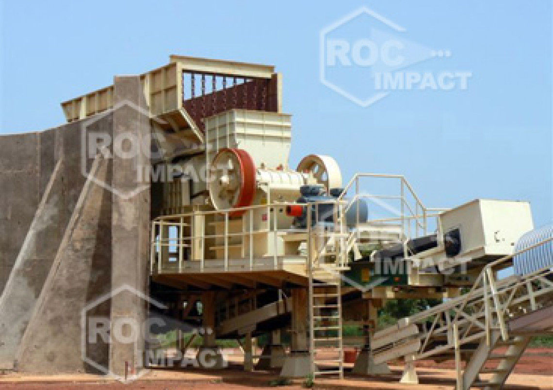 Installation concasseur - Mine d'or au Burkina Faso SEMAFO MANA GOLD MINING