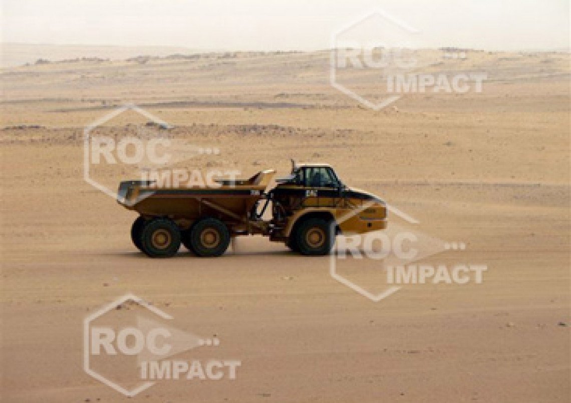 Installation station concassage à la mine d'or en Algérie
