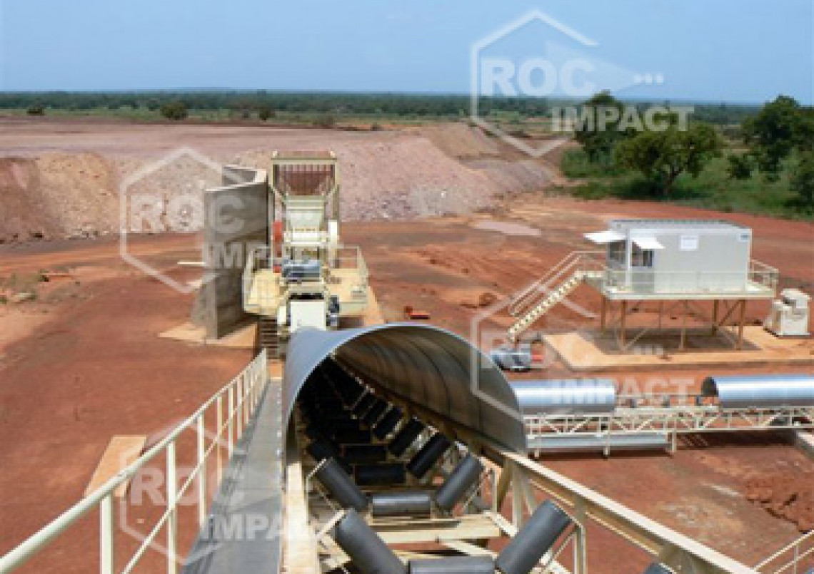 Installation concasseur - Mine d'or au Burkina Faso SEMAFO MANA GOLD MINING