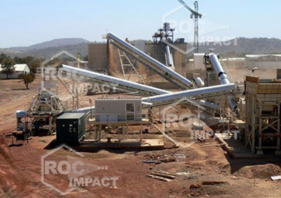 Installation concasseur - Mine d'or au Burkina Faso SEMAFO MANA GOLD MINING