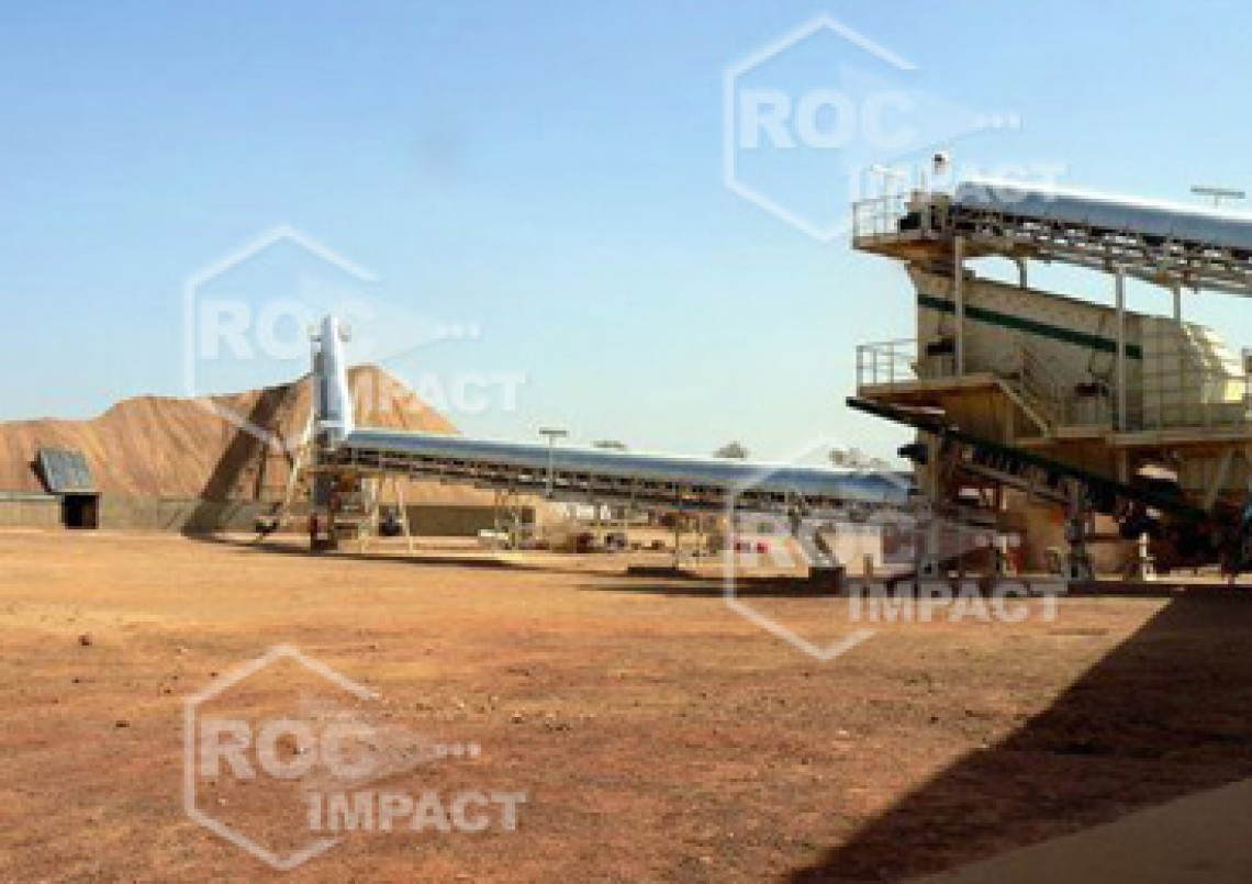 Installation concasseur - Mine d'or au Burkina Faso SEMAFO MANA GOLD MINING