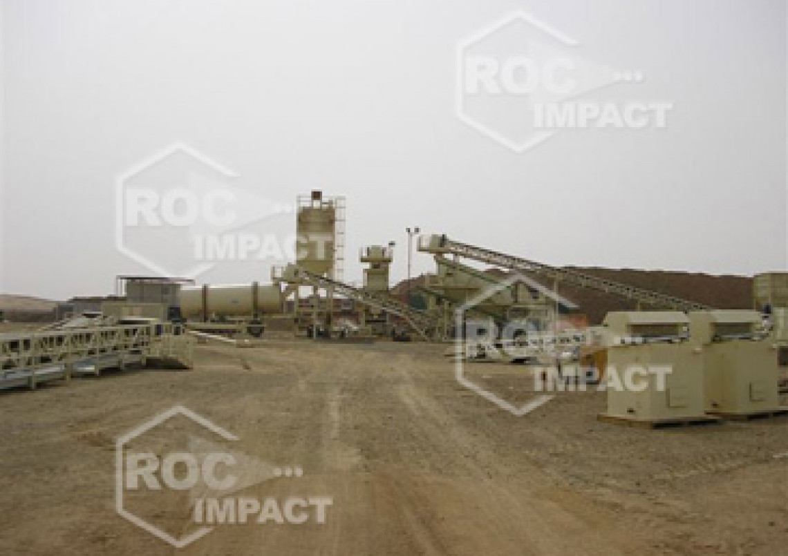 Installation station concassage à la mine d'or en Algérie