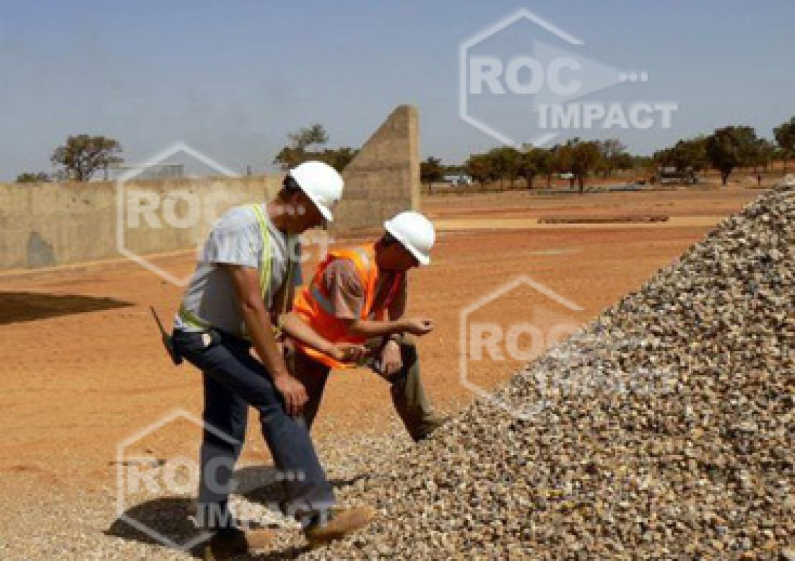 Installation concasseur - Mine d'or au Burkina Faso SEMAFO MANA GOLD MINING