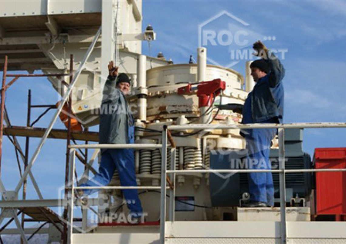 Mise en route de la station de concassage en Roumanie