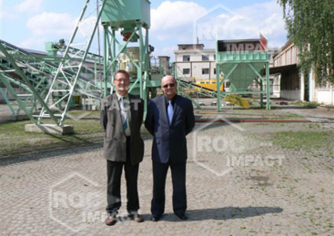 Installation station concassage en Roumanie