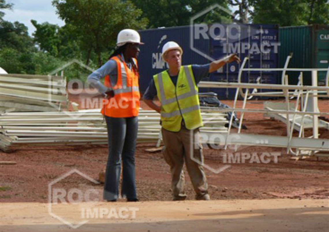 Installation concasseur - Mine d'or au Burkina Faso SEMAFO MANA GOLD MINING