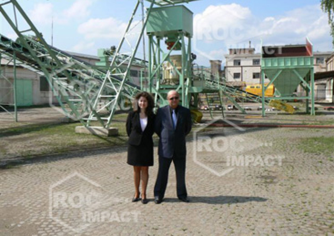 Installation station concassage en Roumanie