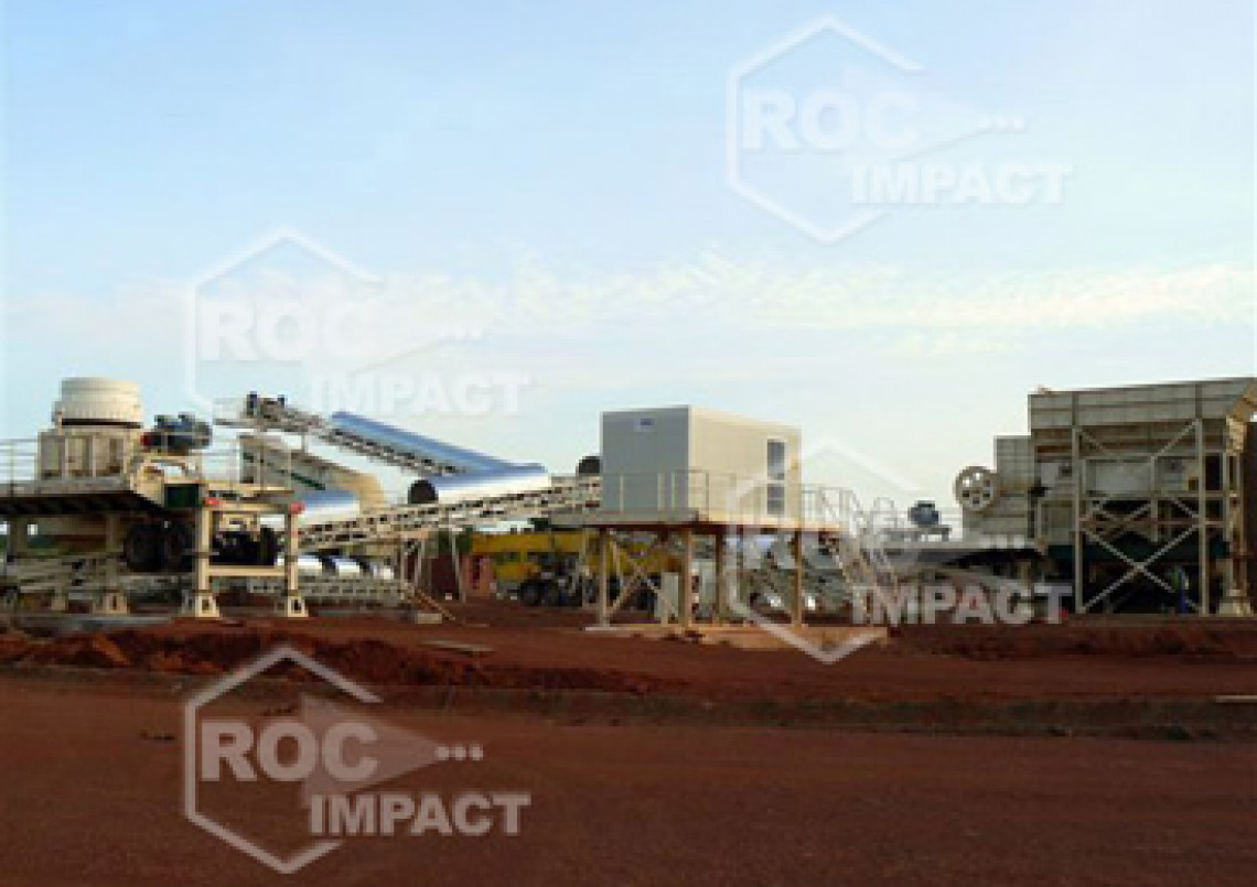 Installation concasseur - Mine d'or au Burkina Faso SEMAFO MANA GOLD MINING