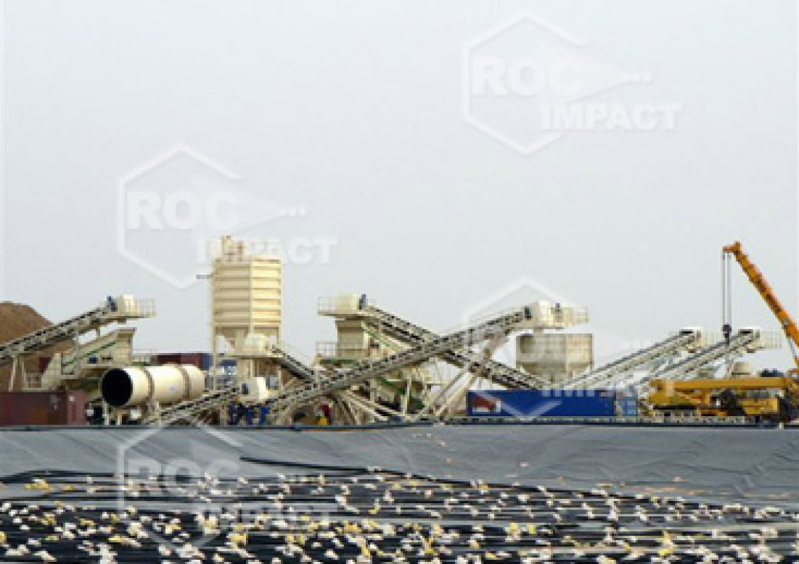 Installation station concassage à la mine d'or en Algérie