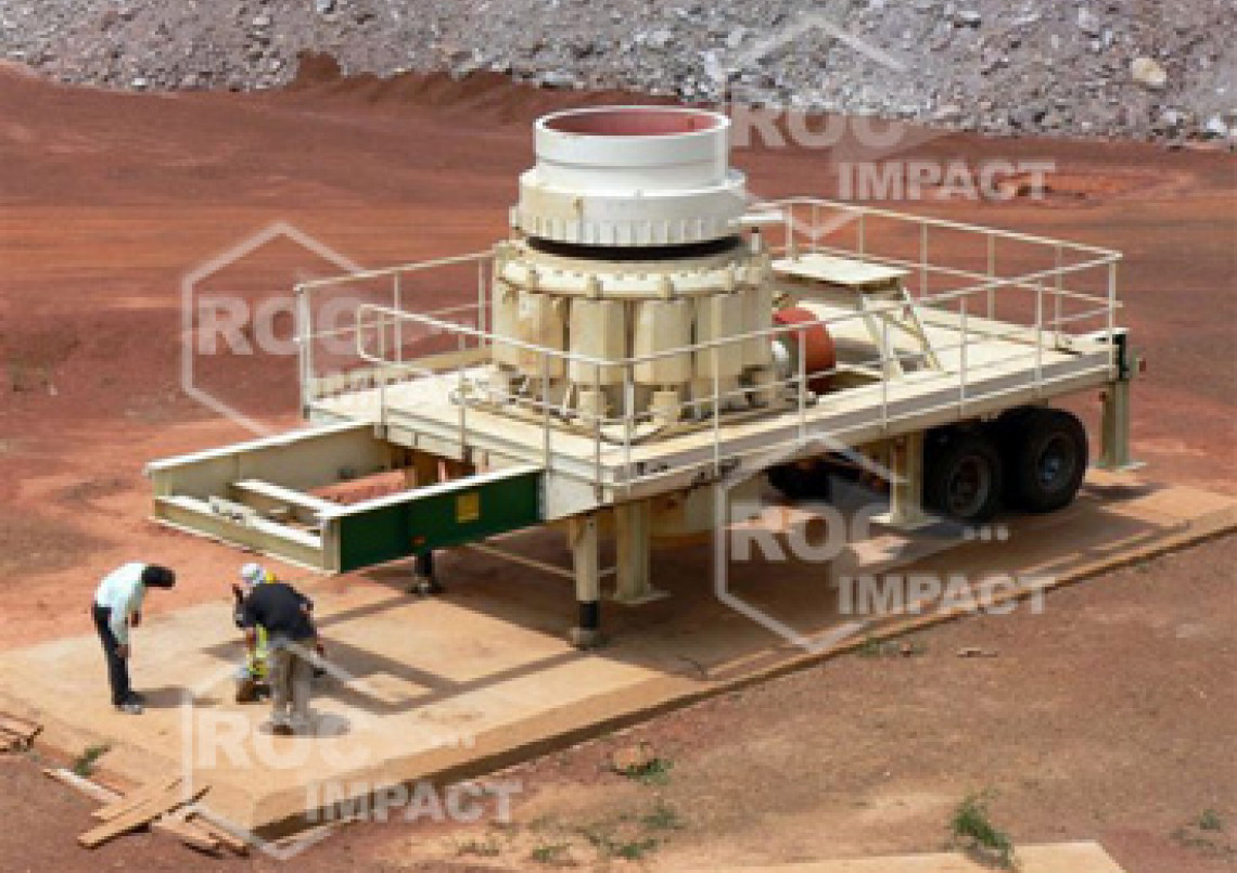 Installation concasseur - Mine d'or au Burkina Faso SEMAFO MANA GOLD MINING