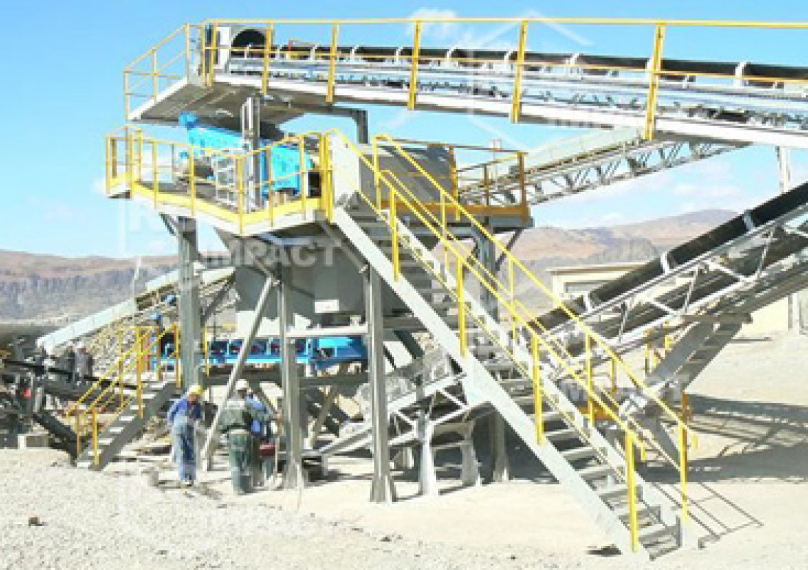 Installation de concassage et criblage mine d'or AKKA GOLD MINING Maroc