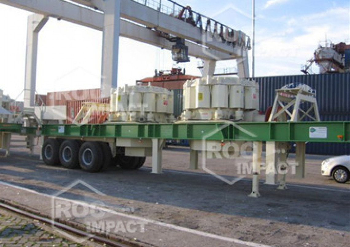 Installation station concassage à la mine d'or en Algérie