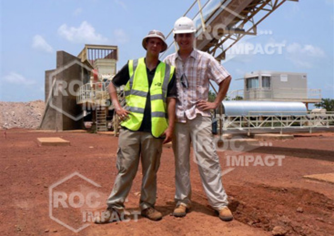 Installation concasseur - Mine d'or au Burkina Faso SEMAFO MANA GOLD MINING