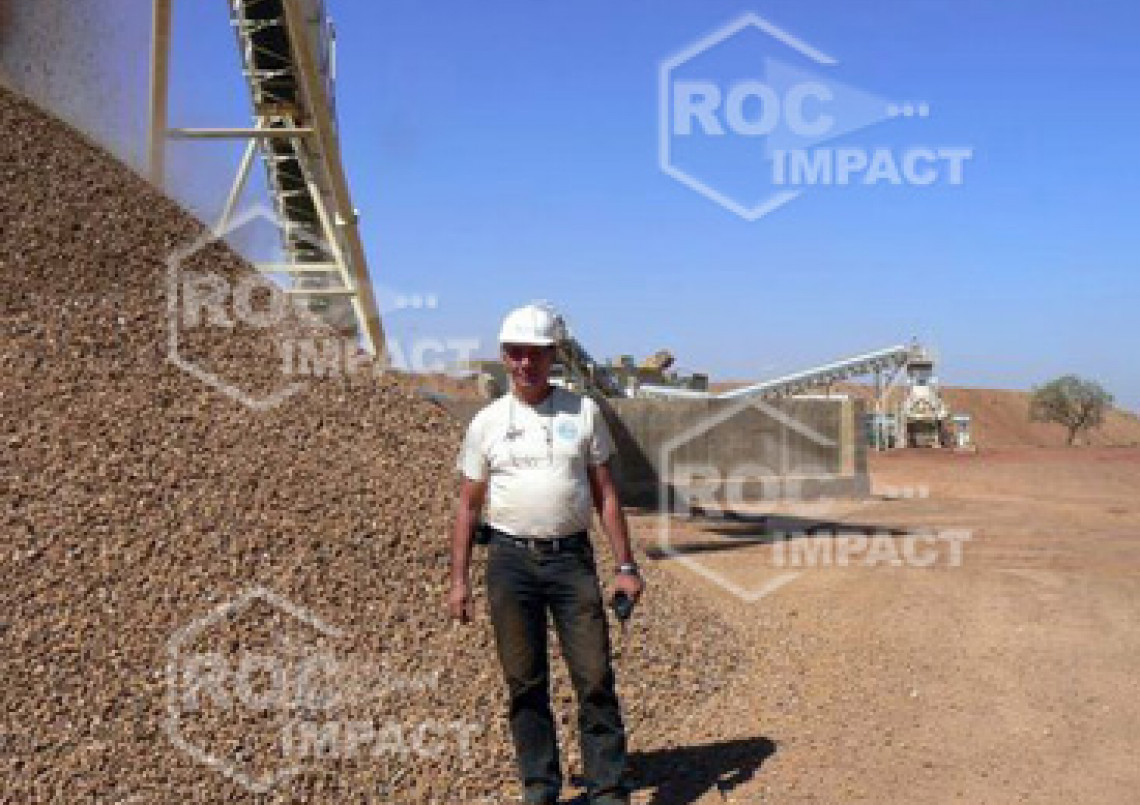 Installation concasseur - Mine d'or au Burkina Faso SEMAFO MANA GOLD MINING
