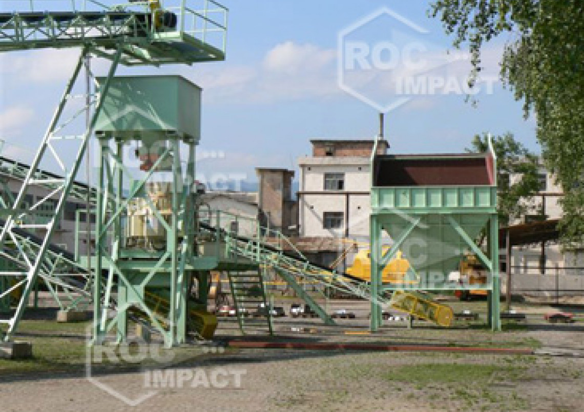 Installation station concassage en Roumanie