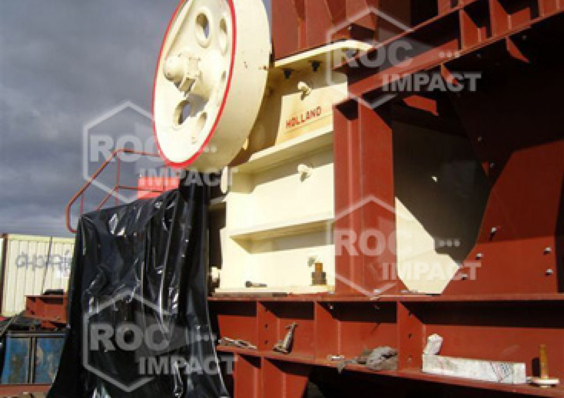 Installation station concassage à la mine d'or en Algérie