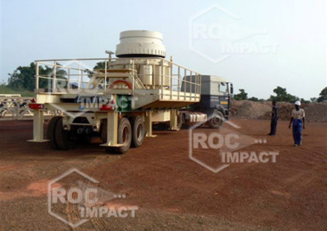 Installation concasseur - Mine d'or au Burkina Faso SEMAFO MANA GOLD MINING